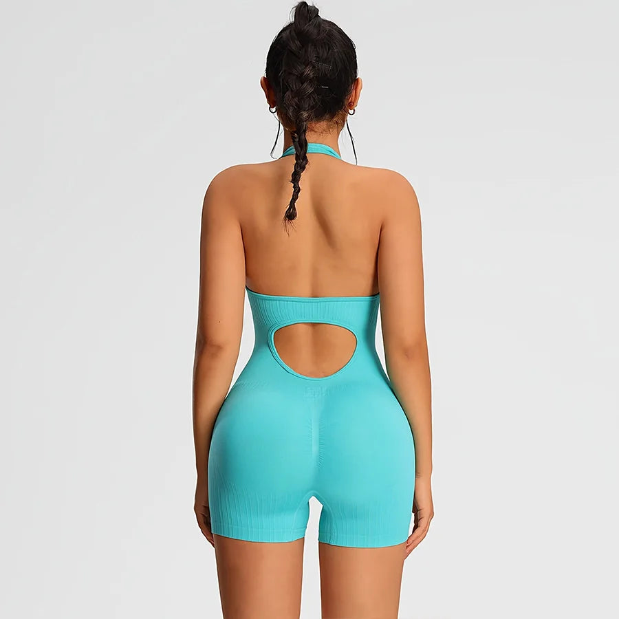 Overalls Short Fitness Jumpsuit