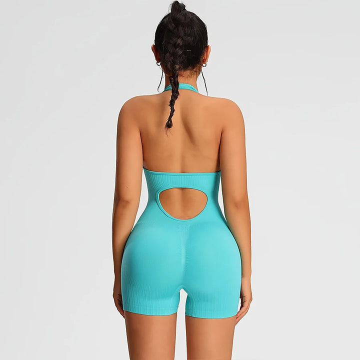 Overalls Short Fitness Jumpsuit