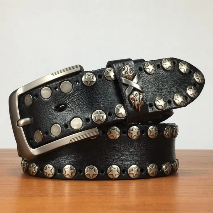 Bold Handmade Punk Style Leather Belt