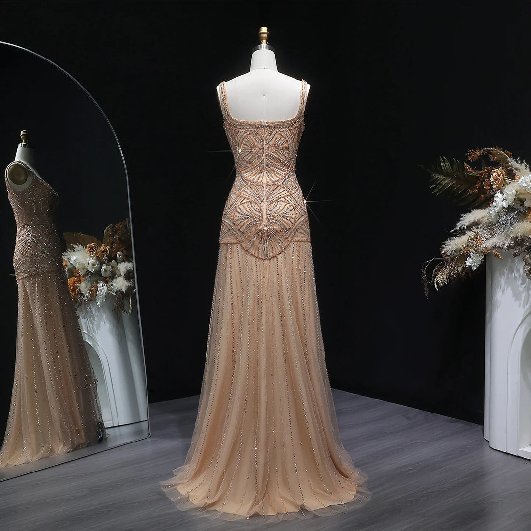 Stunning Shiny Crystal Formal Evening Dress