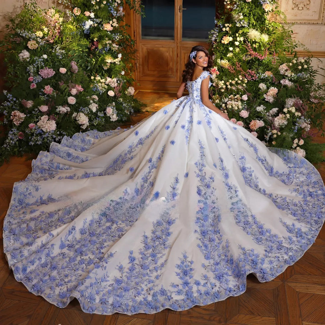Heavenly Floral Wedding Dress