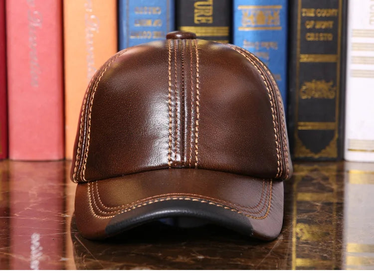 Gorgeous Genuine Leather Sports Cap