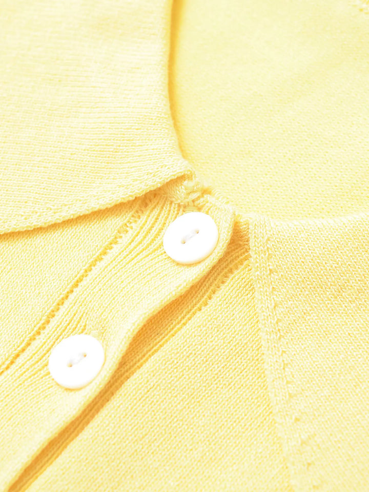 Women's Casual Knitted Polo Tee