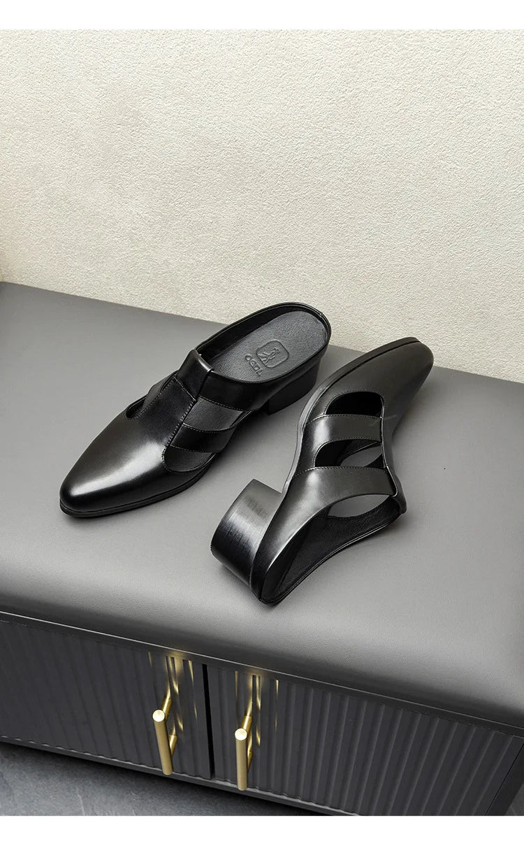 Stylish High Heels Half Slipper