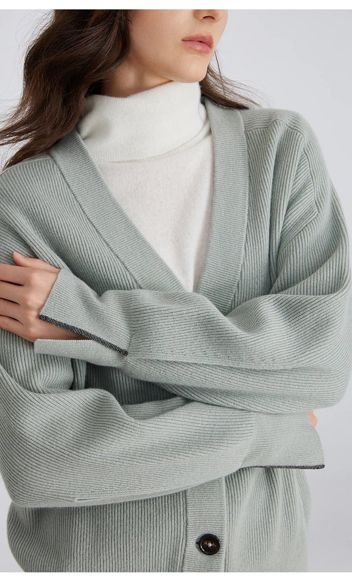 Gorgeous Warm Wool Knitwear Cardigan