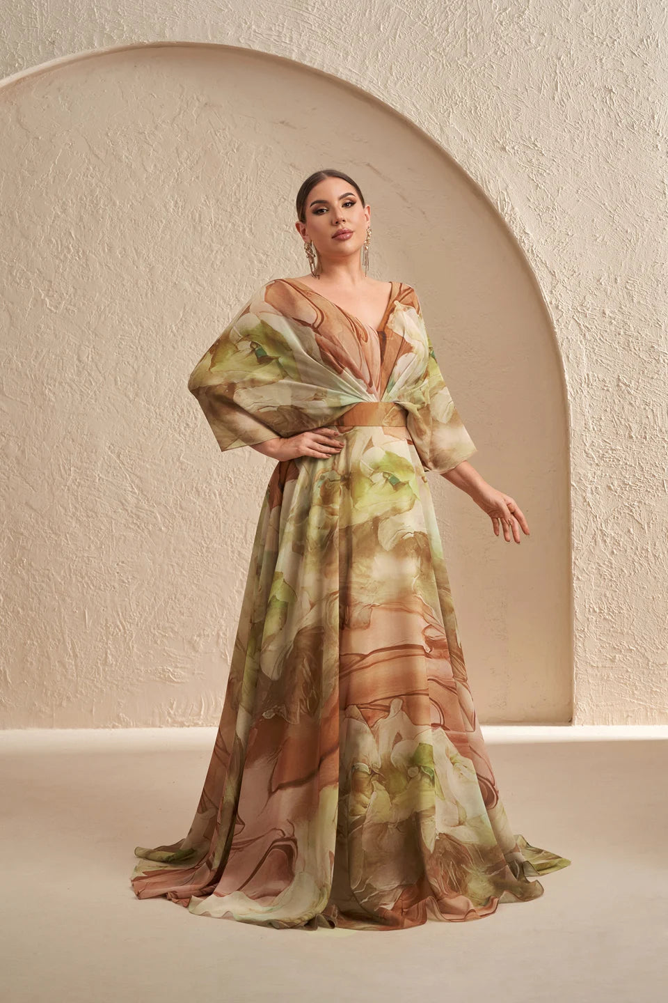 Elegant Multicolored Women Plus Size Evening Dress - All For Me Today Elegant Multicolored Women Plus Size Evening Dress - All For Me Today