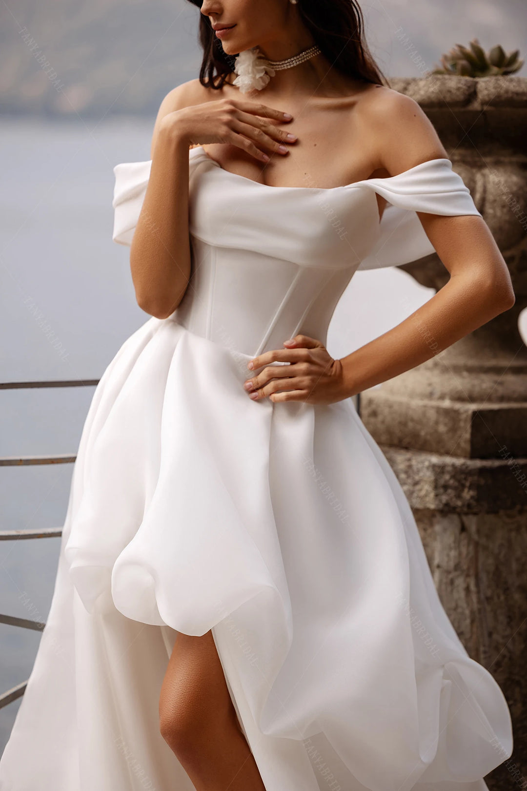 Delicate Organza Satin Bridal Dress