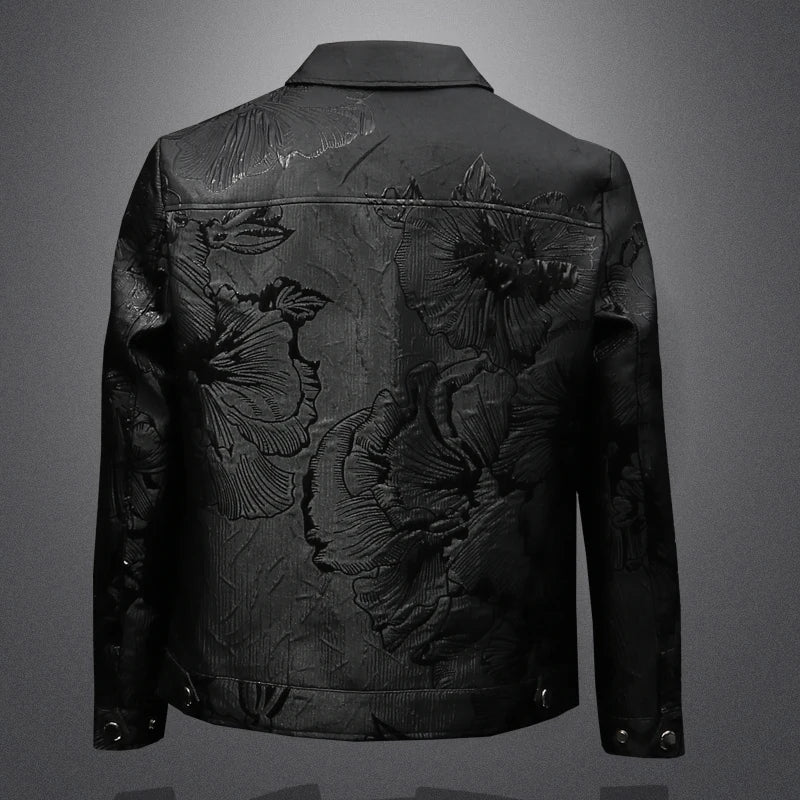 Trendy Streetwear Jacquard Jacket