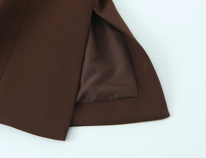 Sweet O-Neck Wrap Belted Vest