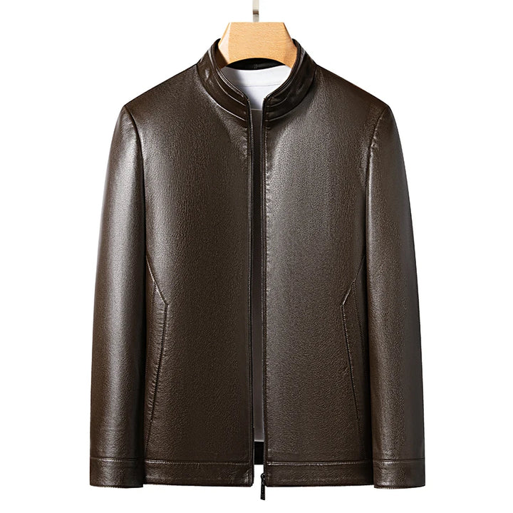 Lightweight Real Leather Casual Jacket