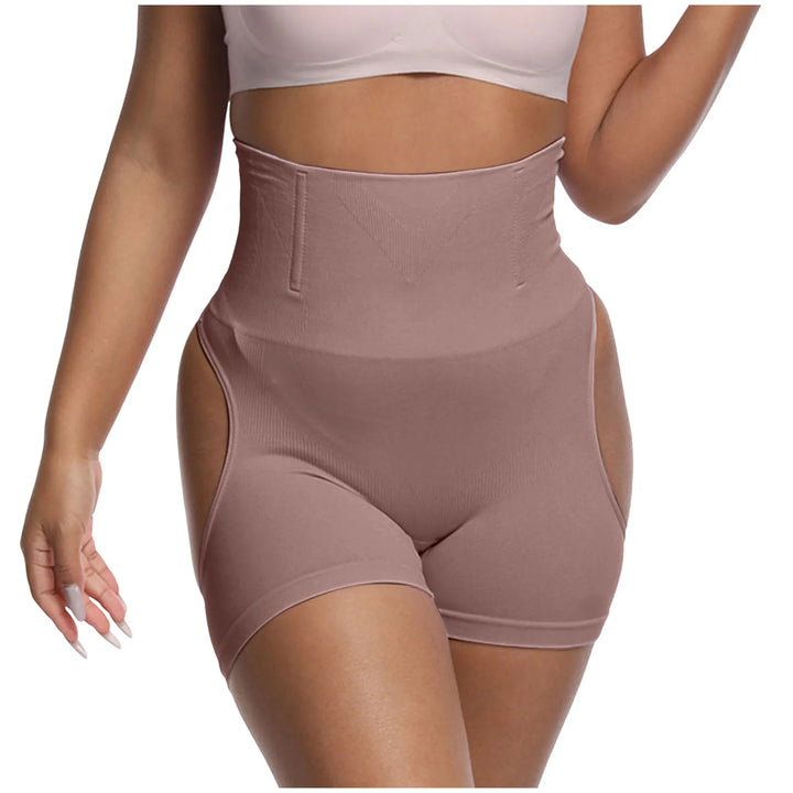 Elastic High-Waisted Hip Lifting Pants