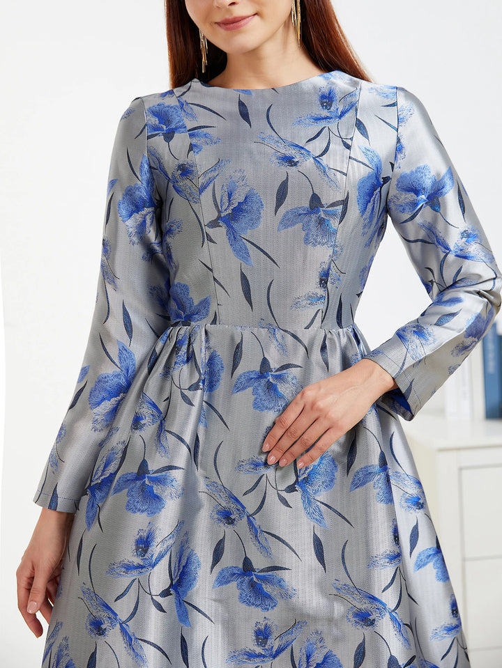 Glamorous Floral Nights Evening Party Dress