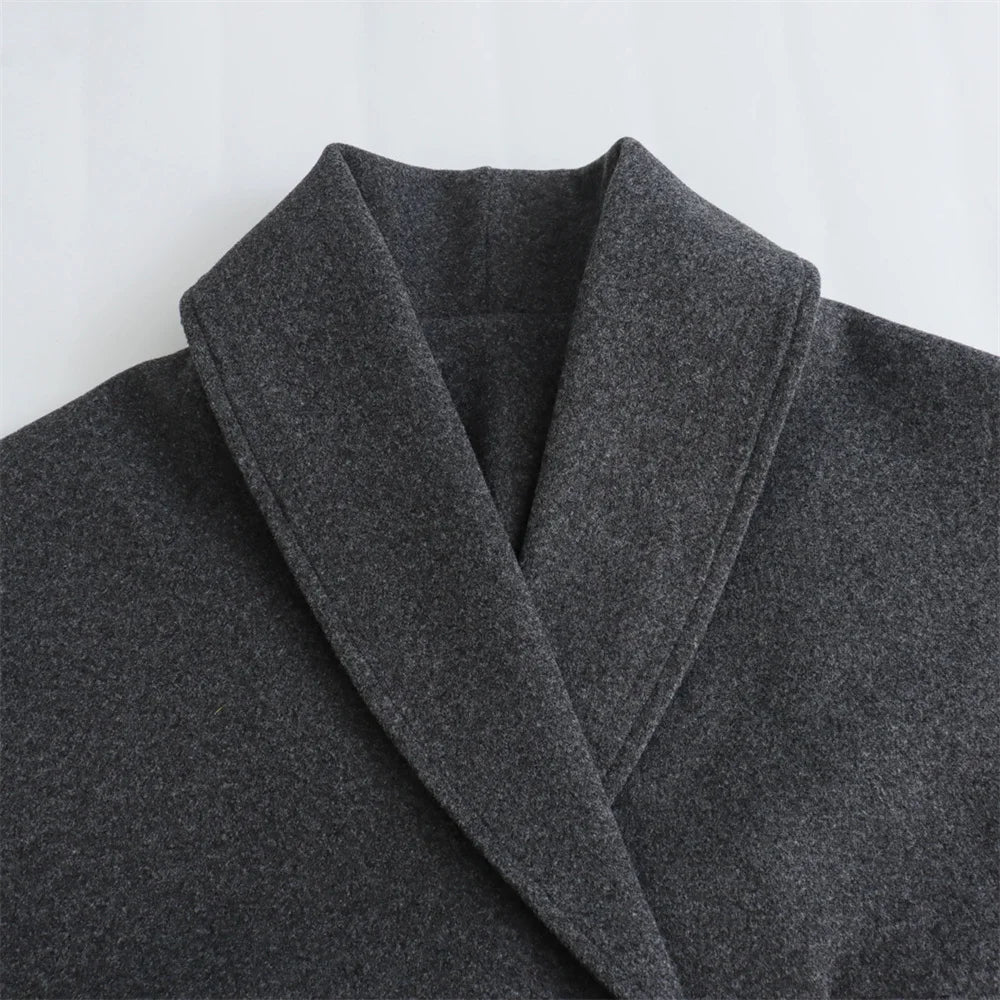 Luxury Double-breasted Loose Coat