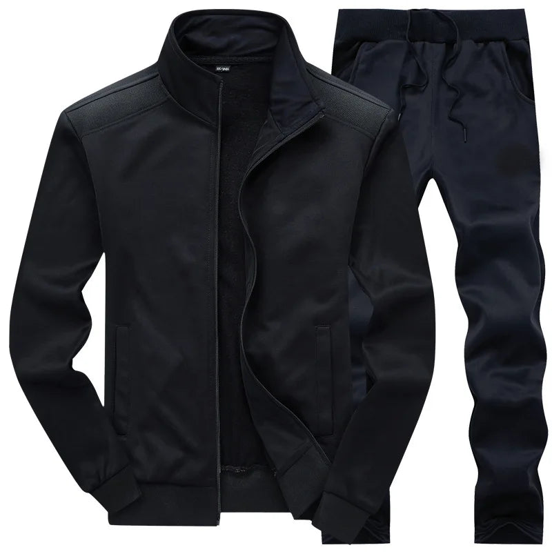 Trendy Slim Fit Men's Tracksuit Set