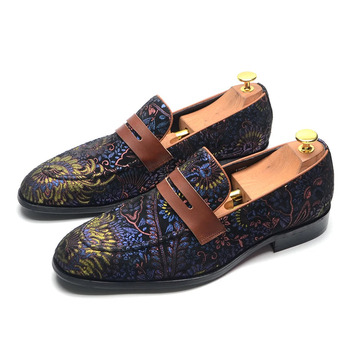 Applique Banquet Penny Loafers