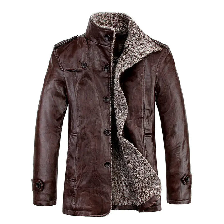 Warm Thicken Fleece Motorcycle Coat