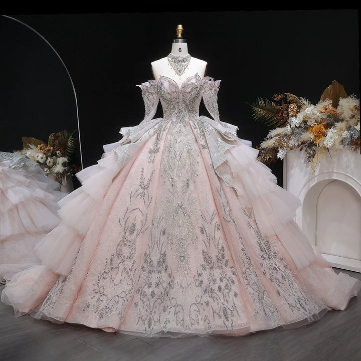 Light Luxury Crystal Wedding Dress