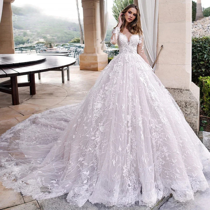 Ravishing Beaded Tulle Wedding Dress