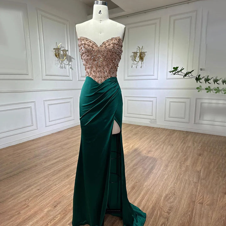 High Split Mermaid Evening Gown