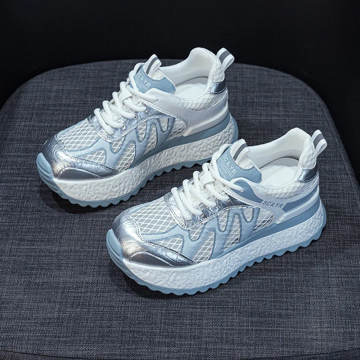 Elegant Height Increasing Mesh Sneakers