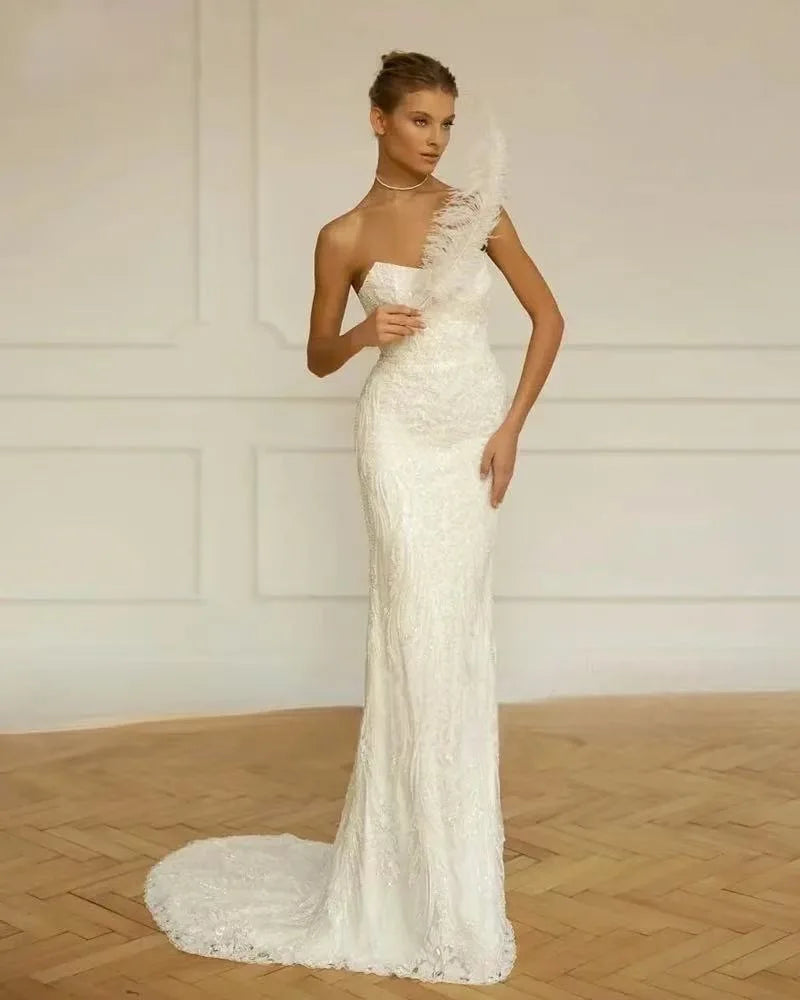 Gorgeous Detachable Train Wedding Dress