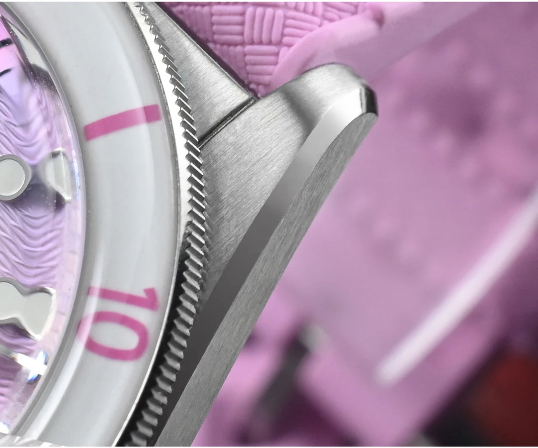 Refined Guilloche MOP Dial Wristwatch