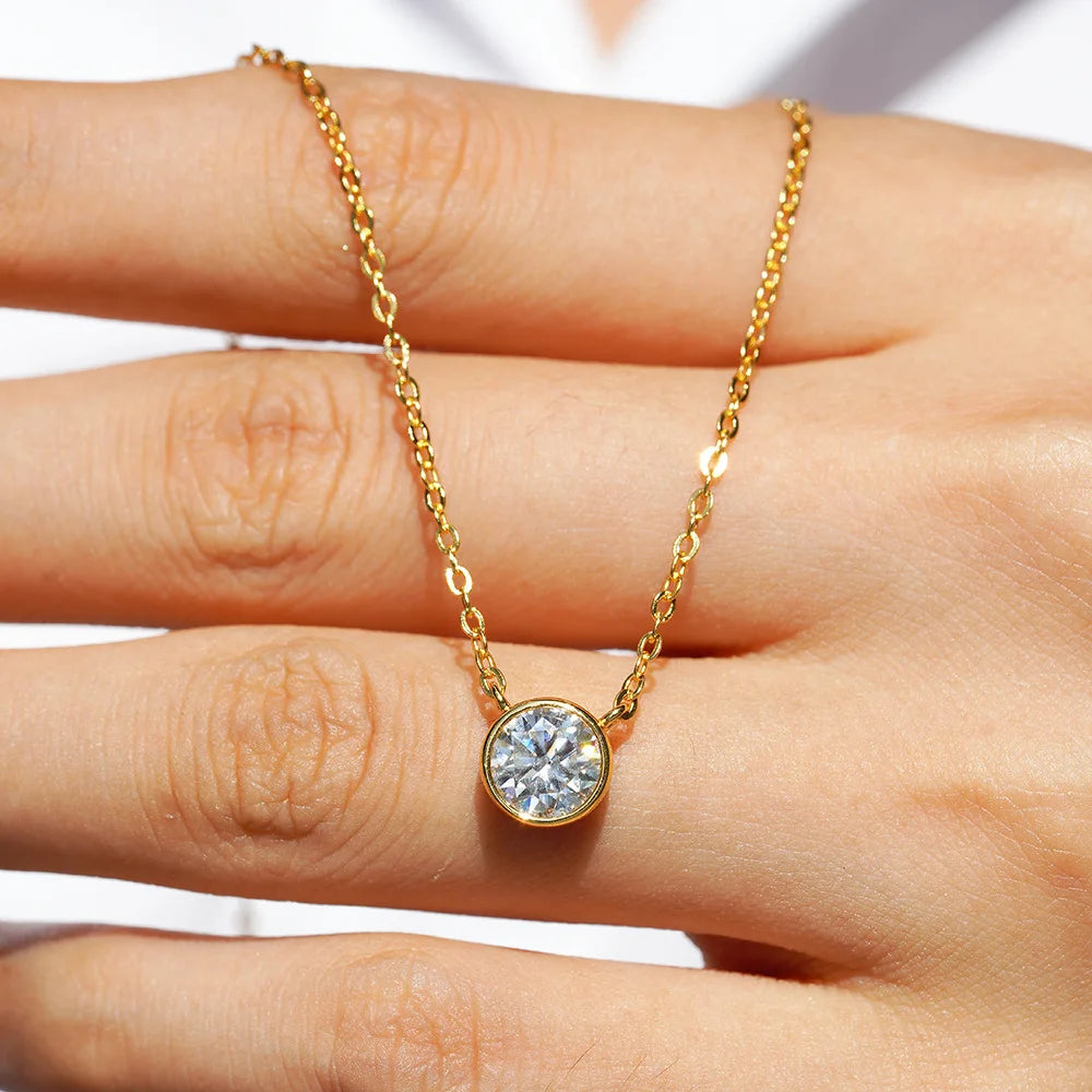 Premium Moissanite Diamond Pendant Necklace