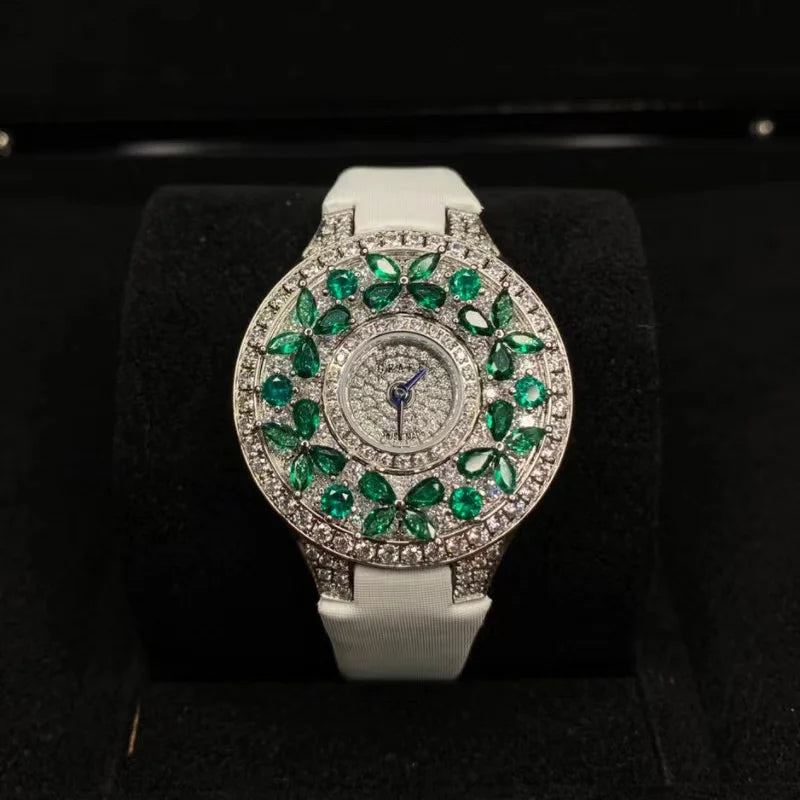 Elegant Colorful Jewel Wristwatch
