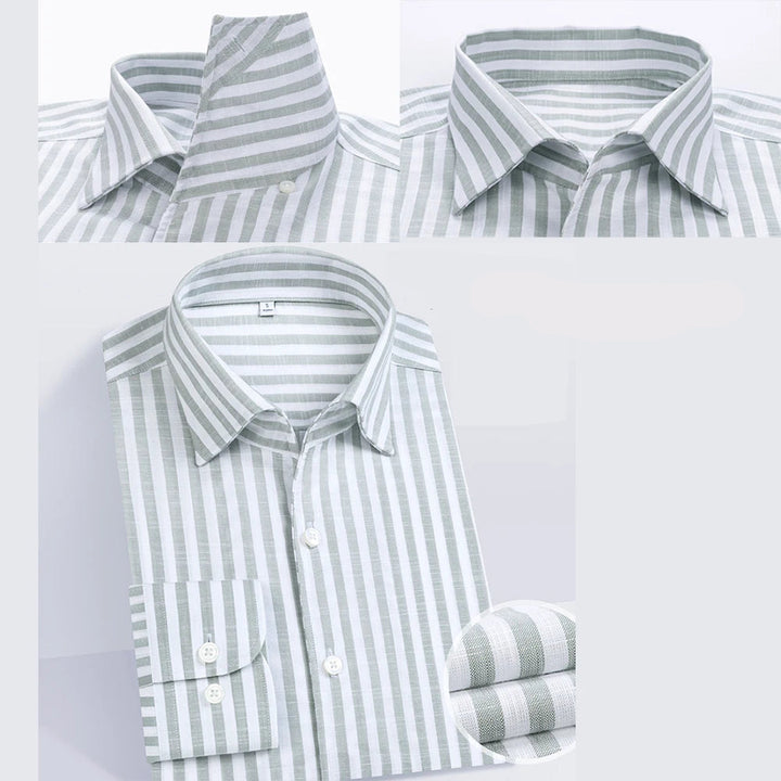 Enchanting Striped Slim Fit Business Shirt