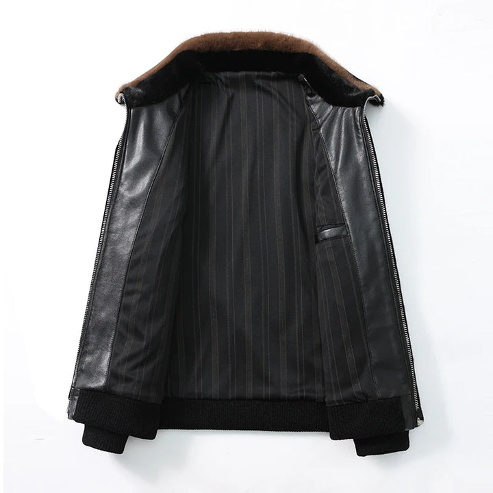 Trendy Golden Fur Short Lapel Coat