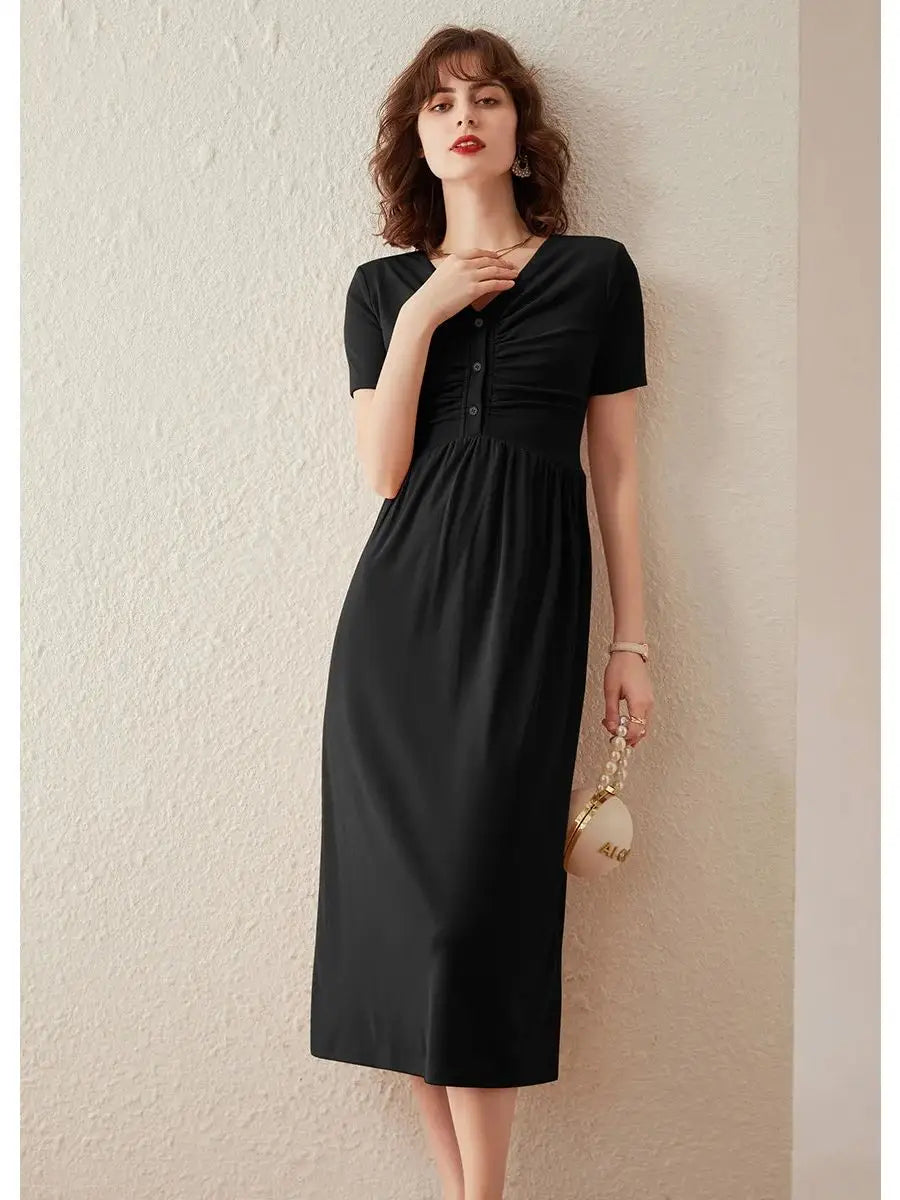 Elegant Slim A-line Dress