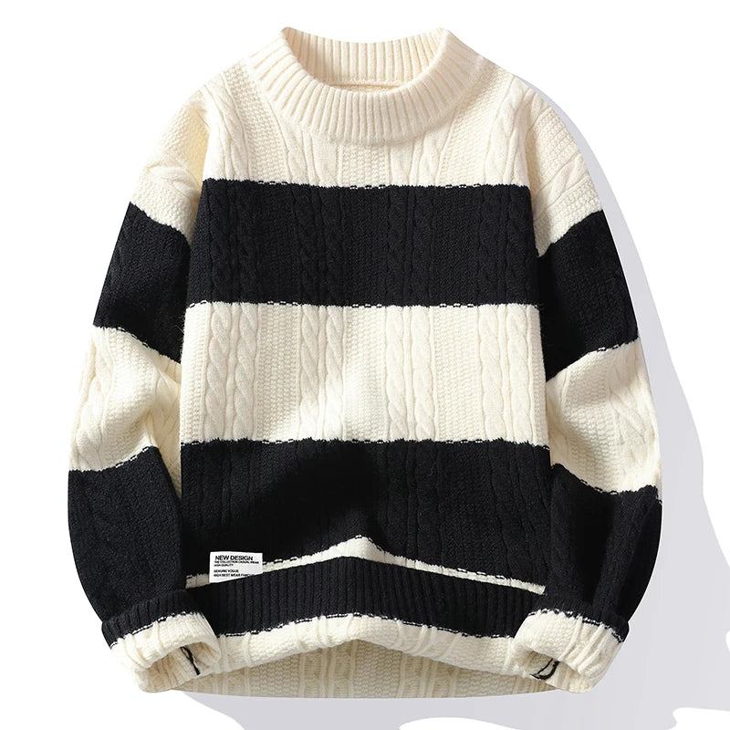High-End Long Sleeve Pullover Sweater
