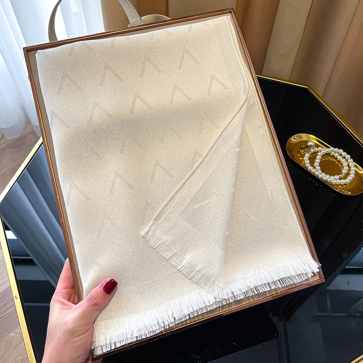 Elegant Silk Blend Shawl Wrap Headscarf