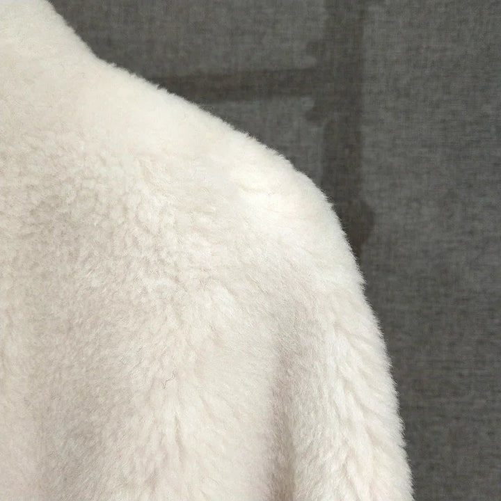 Delicate Wool Fur Short Coat