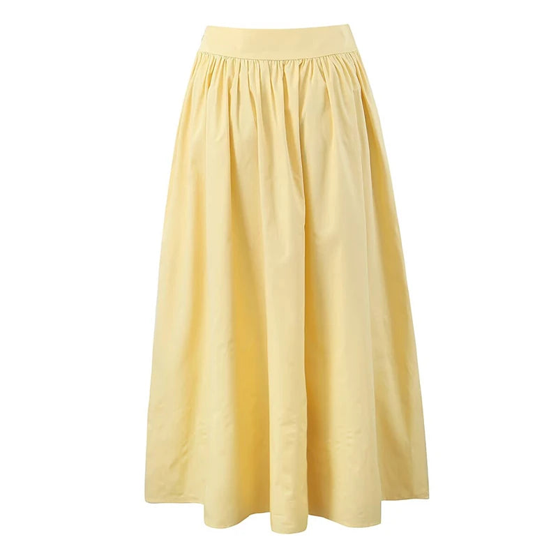 Sweet Big Swing Cotton Skirt