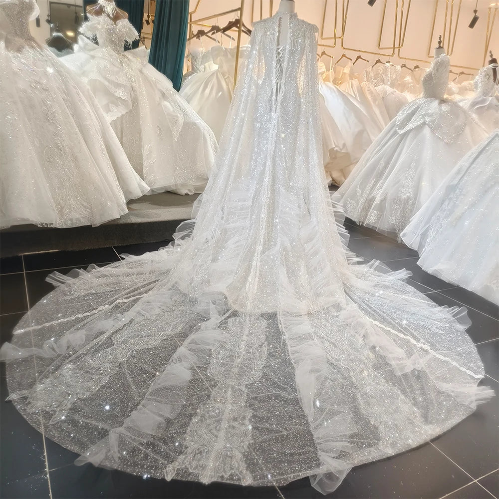 Breathtaking Back Button Bridal Gown