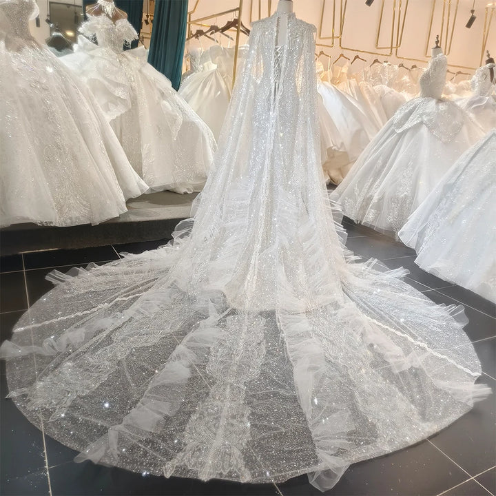 Breathtaking Back Button Bridal Gown