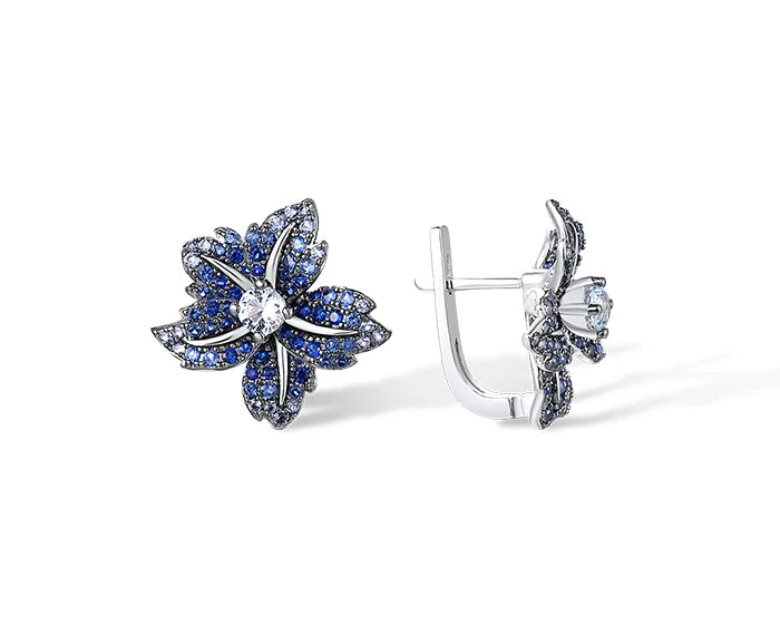 Luxury Lily Flower Style Earrings