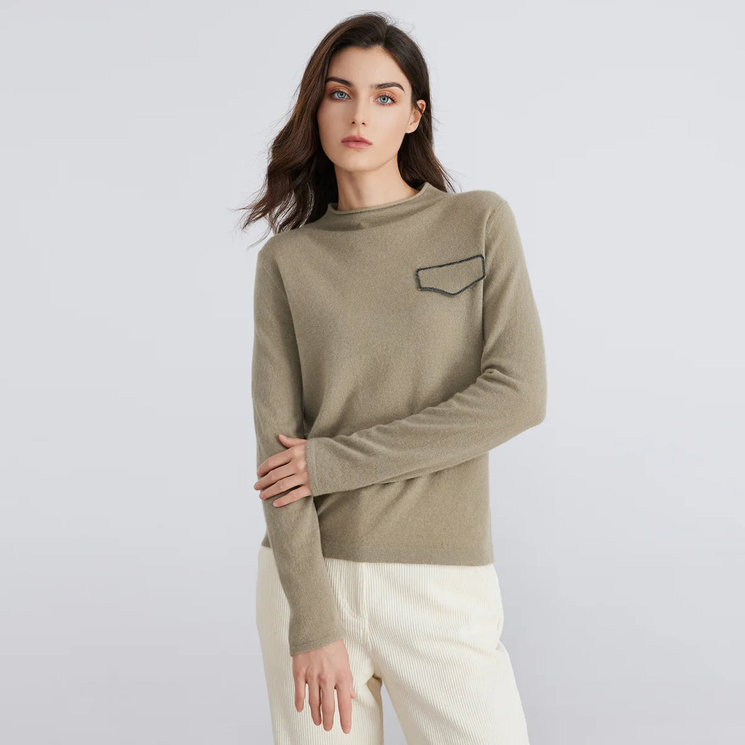 Soft Knitted Half-turtleneck Pullover Sweater
