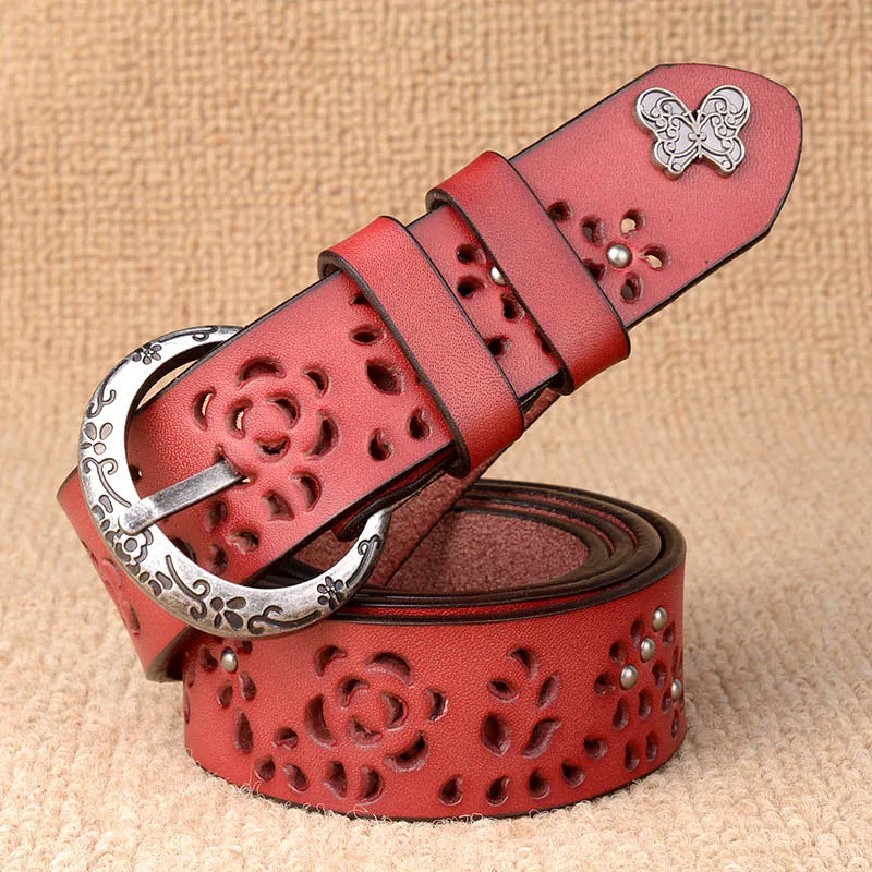 Luxury Hollow Out Rivet Belts