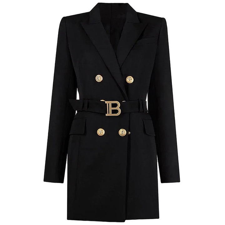 Keep You Accompanied Belted Blazer