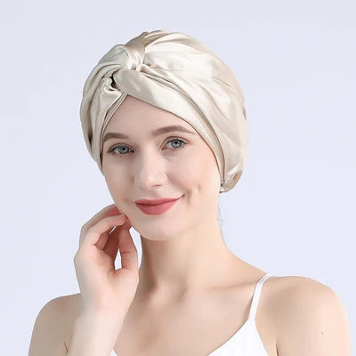 Premium Mulberry Silk Turban Bonnets