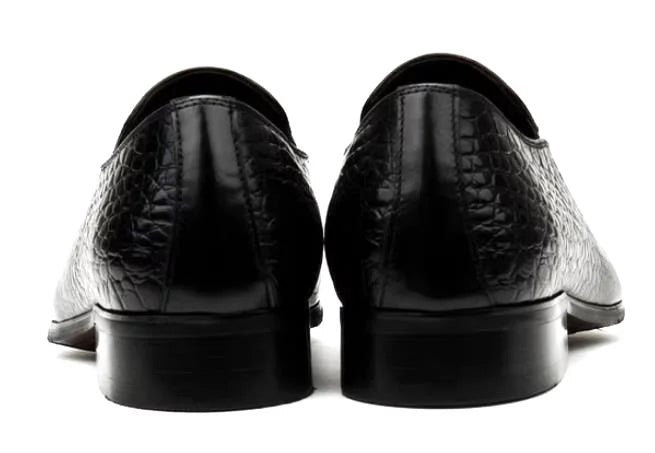 Smart Embossed Slip-On Loafers