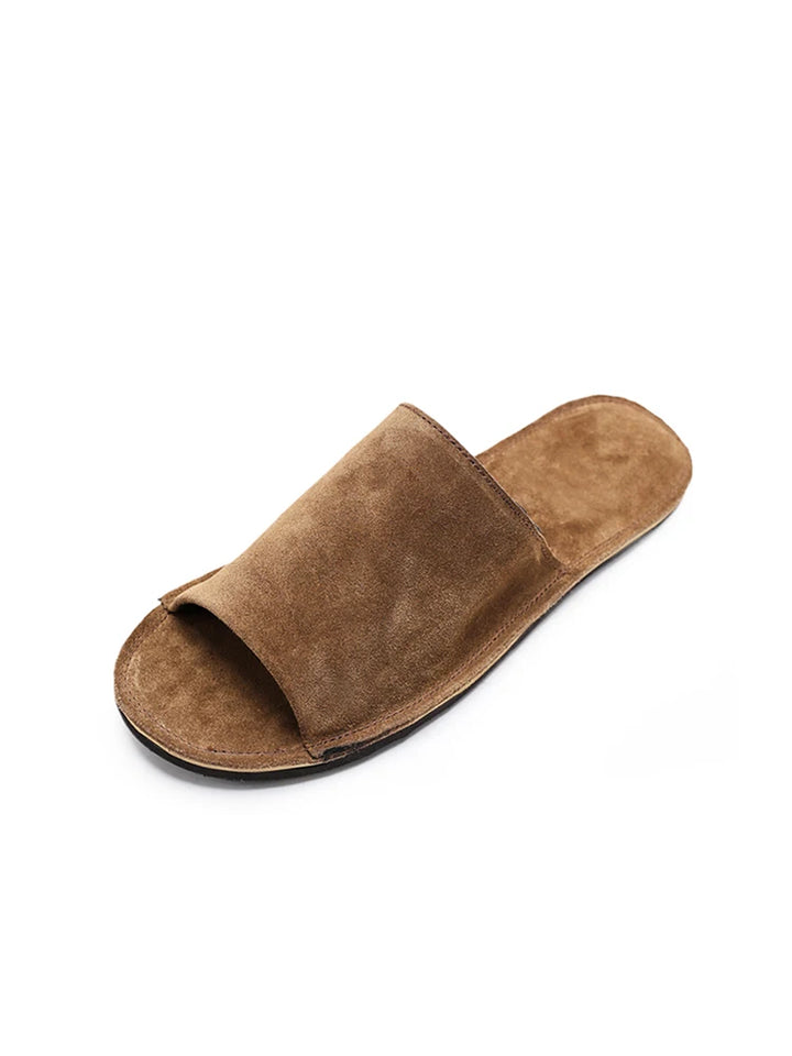 Trendy Leather Outdoor Slippers