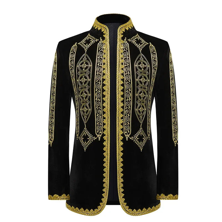 Antique Embroidered Slim Fit Blazer