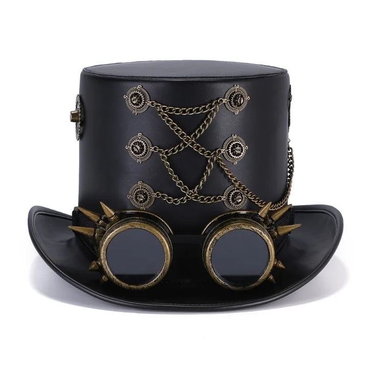Victorian Steampunk Goggles Hat