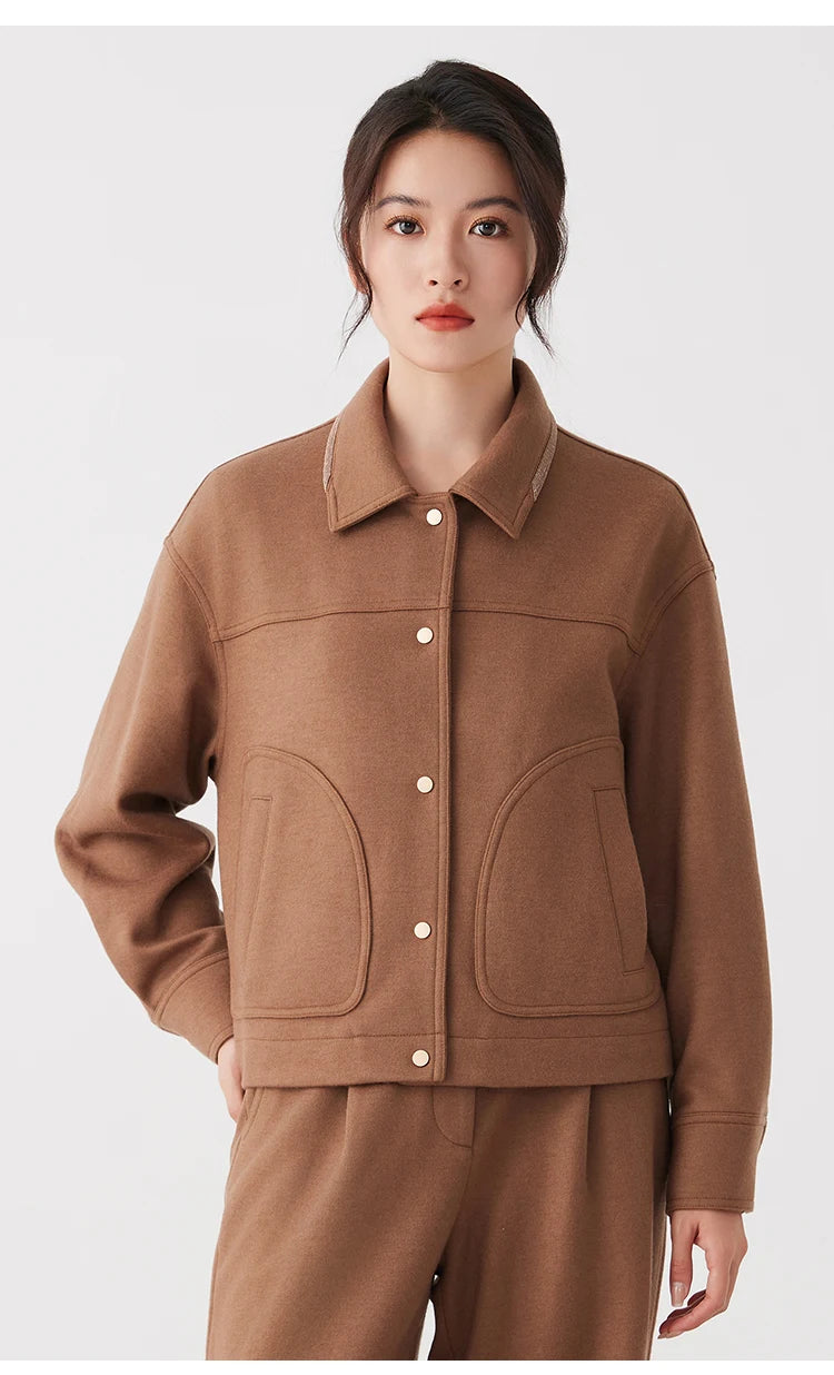 Premium Wool-Cotton Blend Warm Coat