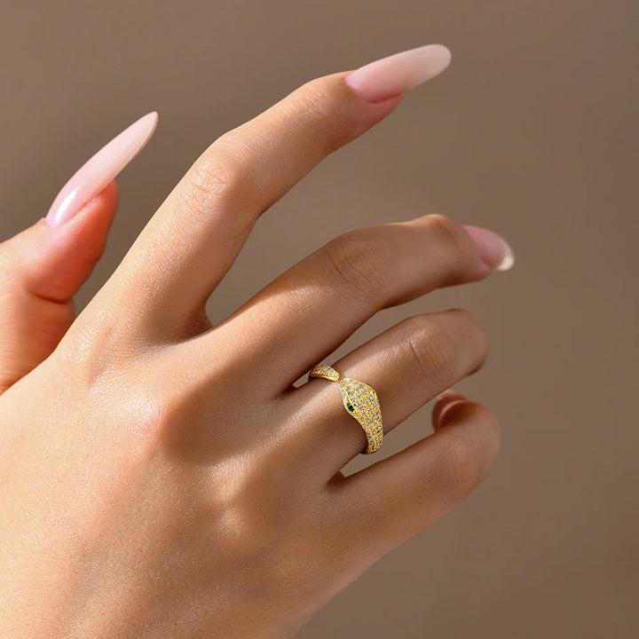 Luxury Gold Plated Moissanite Ring