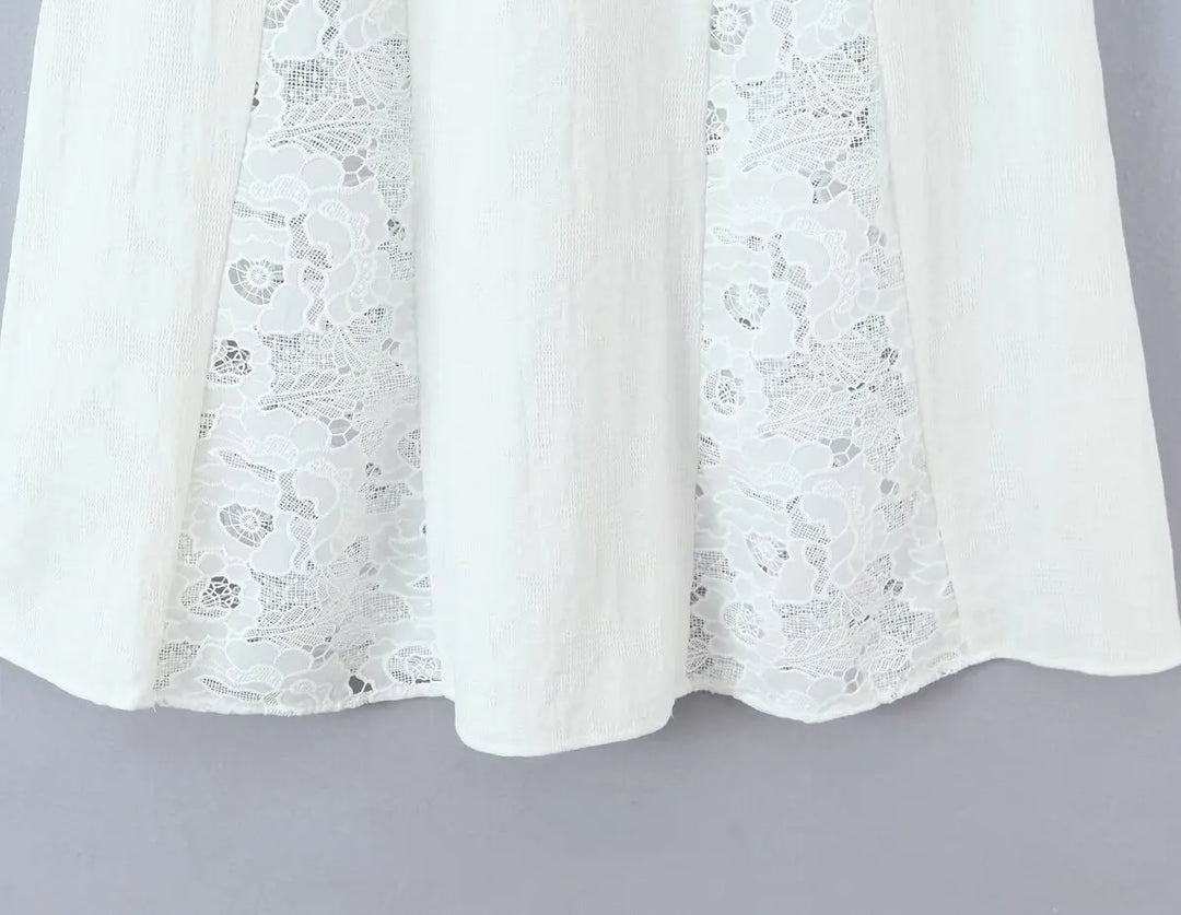 Elegant High Waist A-Line Skirt