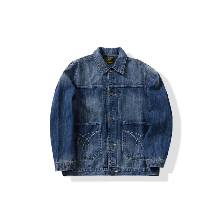 Old Washed Bamboo Denim Jacket